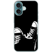 Чехол BoxFace Apple iPhone 16 Black Sneakers