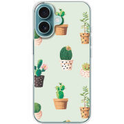 Чехол BoxFace Apple iPhone 16 L-green Cacti