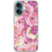 Чехол BoxFace Apple iPhone 16 Pink Peonies