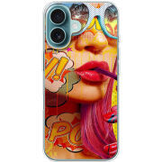 Чехол BoxFace Apple iPhone 16 Yellow Girl Pop Art