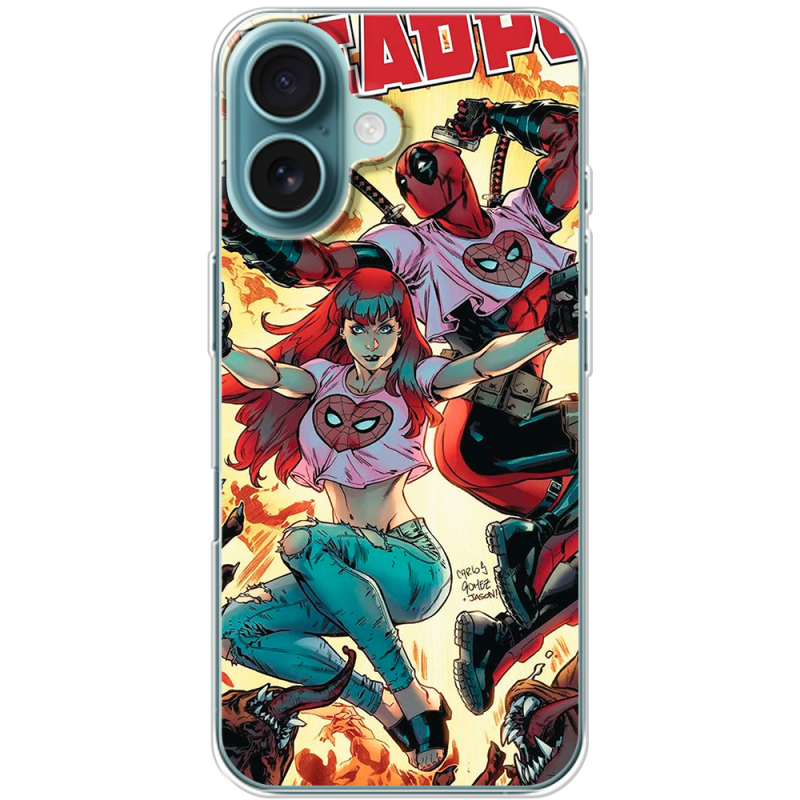 Чехол BoxFace Apple iPhone 16 Deadpool and Mary Jane