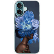 Чехол BoxFace Apple iPhone 16 Exquisite Blue Flowers