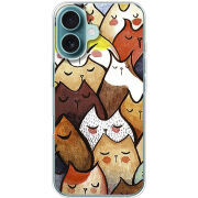 Чехол BoxFace Apple iPhone 16 Sleepy Cats