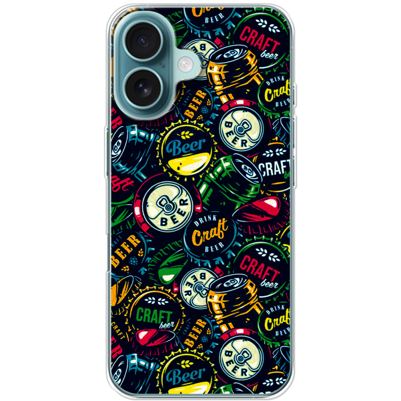 Чехол BoxFace Apple iPhone 16 Bottle Caps