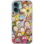 Чехол BoxFace Apple iPhone 16 Rick and Morty