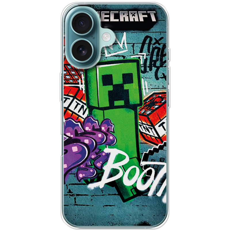 Чехол BoxFace Apple iPhone 16 Minecraft Graffiti