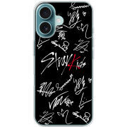 Чехол BoxFace Apple iPhone 16 Stray Kids автограф