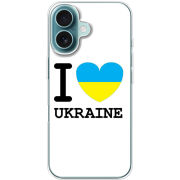 Чехол BoxFace Apple iPhone 16 I love Ukraine