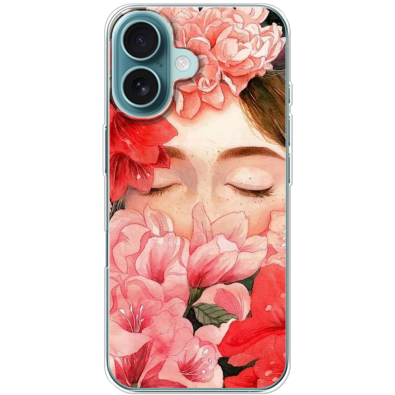 Чехол BoxFace Apple iPhone 16 Girl in Flowers