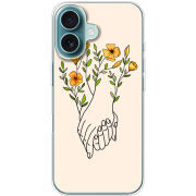 Чехол BoxFace Apple iPhone 16 Flower Hands