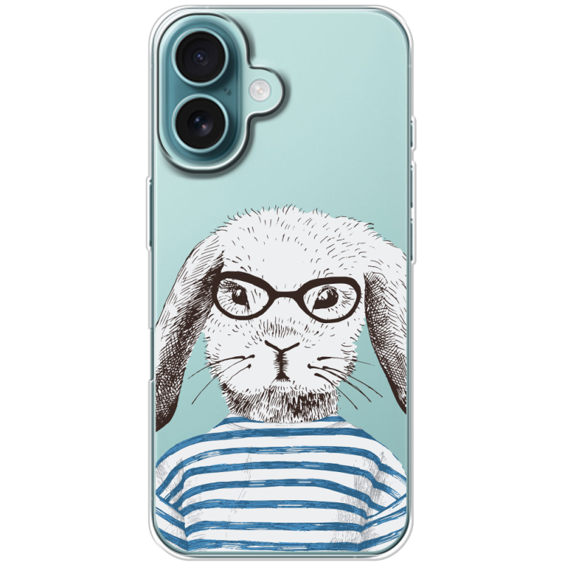 Прозрачный чехол BoxFace Apple iPhone 16 MR. Rabbit