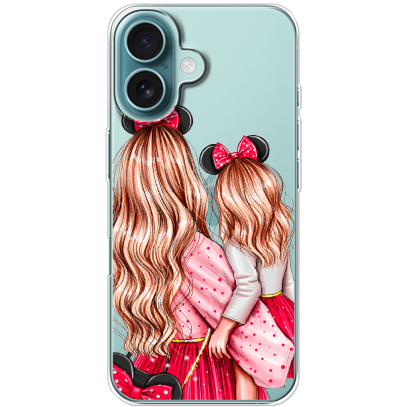 Прозрачный чехол BoxFace Apple iPhone 16 Mouse Girls