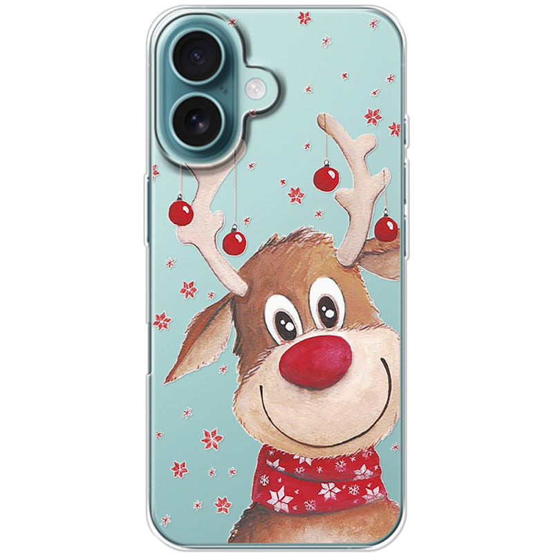 Прозрачный чехол BoxFace Apple iPhone 16 Winter Deer