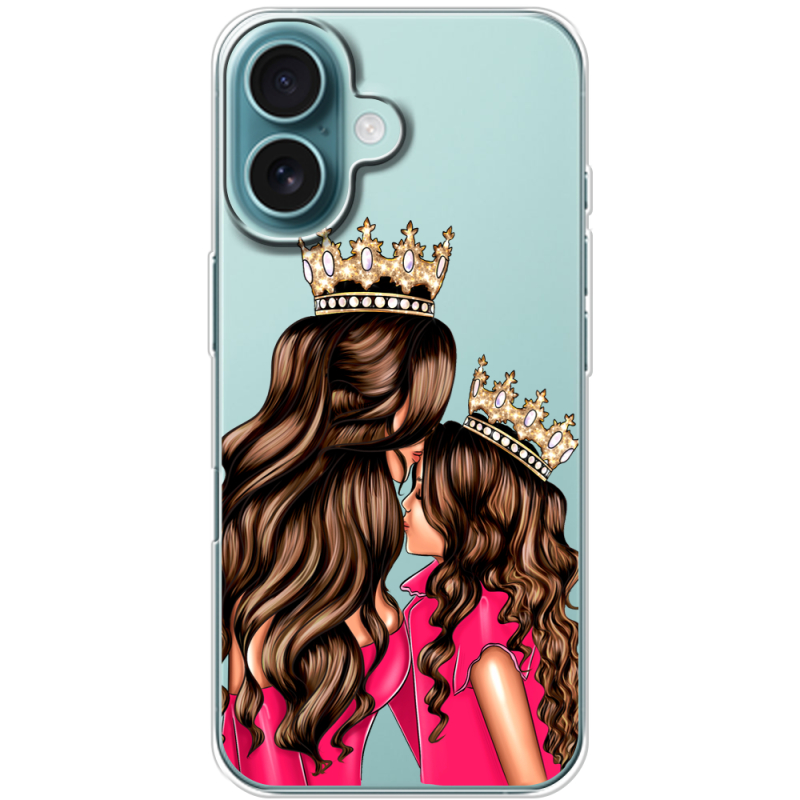 Прозрачный чехол BoxFace Apple iPhone 16 Queen and Princess