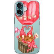 Прозрачный чехол BoxFace Apple iPhone 16 Valentine Dwarfs