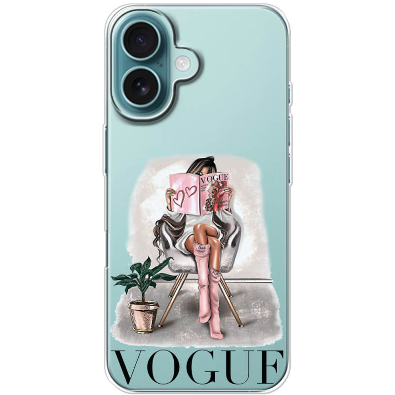 Прозрачный чехол BoxFace Apple iPhone 16 VOGUE