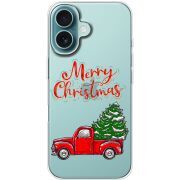 Прозрачный чехол BoxFace Apple iPhone 16 Holiday Car