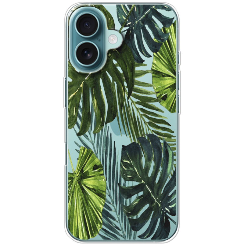 Прозрачный чехол BoxFace Apple iPhone 16 Palm Tree