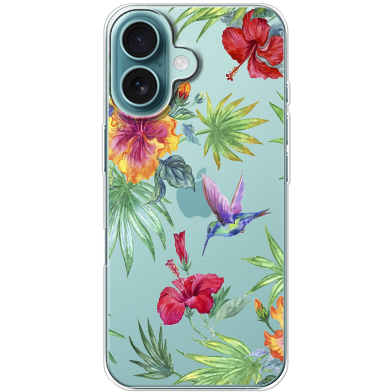 Прозрачный чехол BoxFace Apple iPhone 16 Tropical