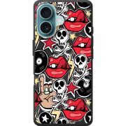 Черный чехол BoxFace Apple iPhone 16 Rock Graffiti