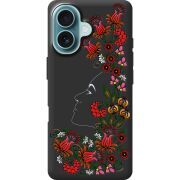 Черный чехол BoxFace Apple iPhone 16 3D Ukrainian Muse