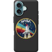 Черный чехол BoxFace Apple iPhone 16 NASA