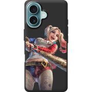 Черный чехол BoxFace Apple iPhone 16 Happy Harley Quinn