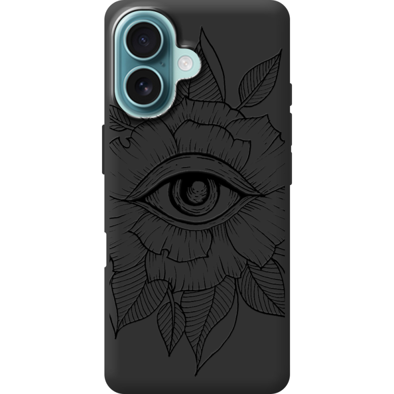 Черный чехол BoxFace Apple iPhone 16 Eye