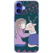 Чехол BoxFace Apple iPhone 16 Plus Girl and deer