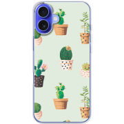 Чехол BoxFace Apple iPhone 16 Plus L-green Cacti