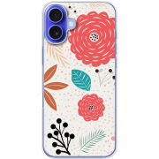 Чехол BoxFace Apple iPhone 16 Plus Line Flowers