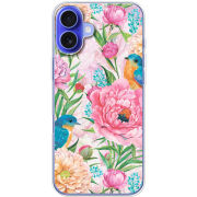 Чехол BoxFace Apple iPhone 16 Plus Birds in Flowers