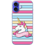 Чехол BoxFace Apple iPhone 16 Plus Unicorn