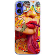 Чехол BoxFace Apple iPhone 16 Plus Yellow Girl Pop Art