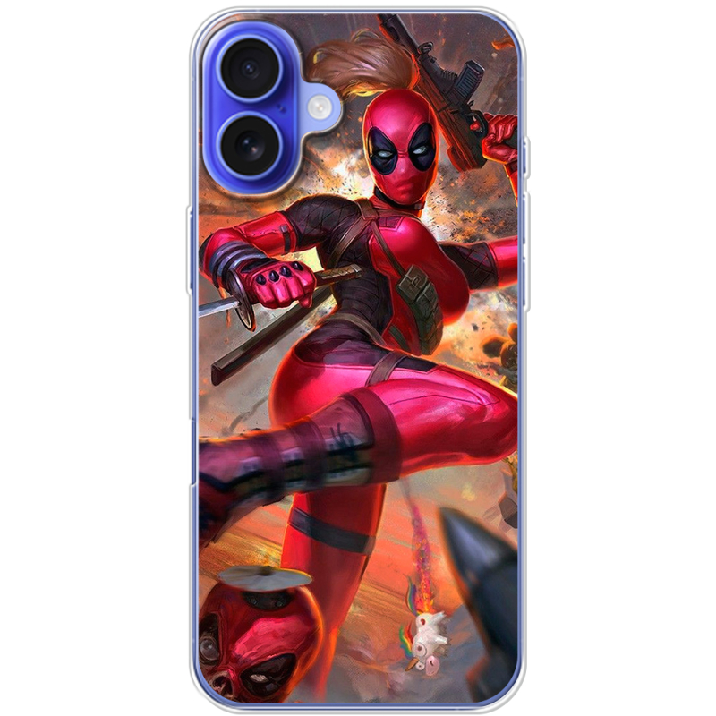 Чехол BoxFace Apple iPhone 16 Plus Woman Deadpool