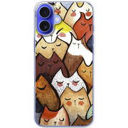 Чехол BoxFace Apple iPhone 16 Plus Sleepy Cats