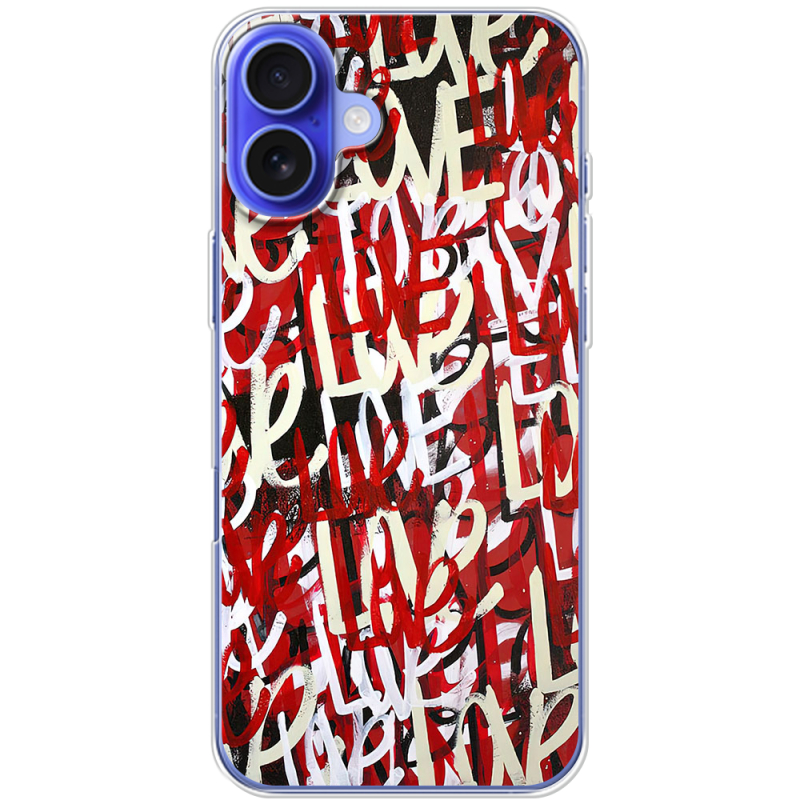 Чехол BoxFace Apple iPhone 16 Plus Love Graffiti