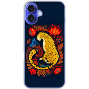 Чехол BoxFace Apple iPhone 16 Plus Petrykivka Leopard