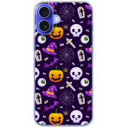 Чехол BoxFace Apple iPhone 16 Plus Halloween Purple Mood