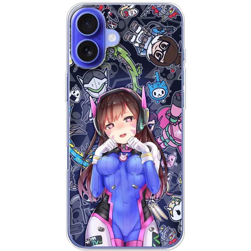 Чехол BoxFace Apple iPhone 16 Plus Overwatch D.VA