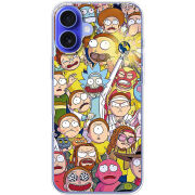 Чехол BoxFace Apple iPhone 16 Plus Rick and Morty