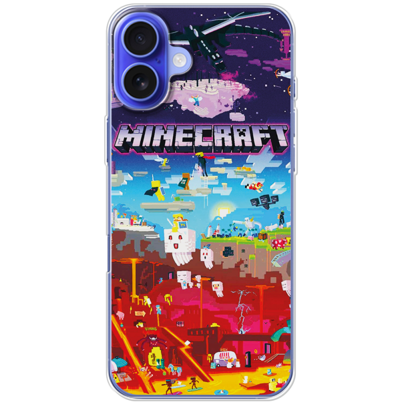 Чехол BoxFace Apple iPhone 16 Plus Minecraft World Beyond