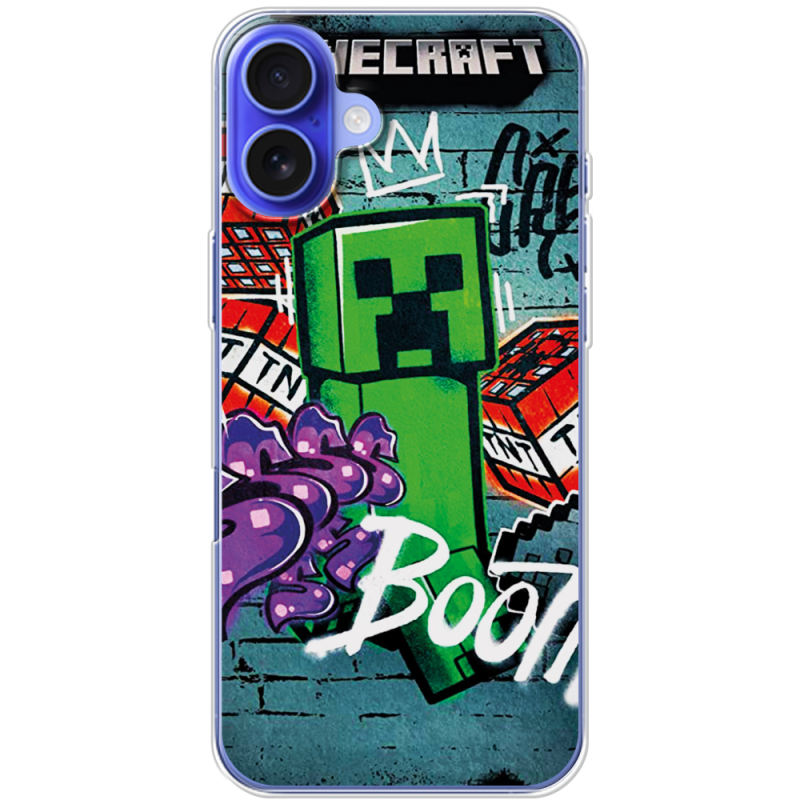 Чехол BoxFace Apple iPhone 16 Plus Minecraft Graffiti