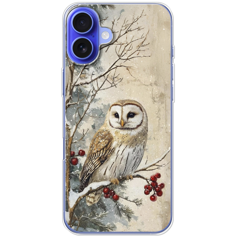 Чехол BoxFace Apple iPhone 16 Plus Christmas Owl