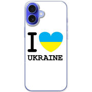 Чехол BoxFace Apple iPhone 16 Plus I love Ukraine