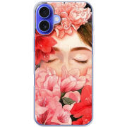 Чехол BoxFace Apple iPhone 16 Plus Girl in Flowers