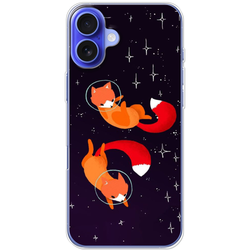 Чехол BoxFace Apple iPhone 16 Plus Fox-Astronauts