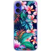 Чехол BoxFace Apple iPhone 16 Plus flowers in the tropics