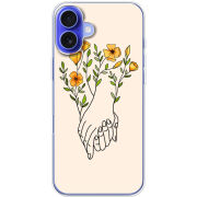 Чехол BoxFace Apple iPhone 16 Plus Flower Hands