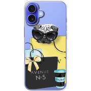 Прозрачный чехол BoxFace Apple iPhone 16 Plus Fashion Pug